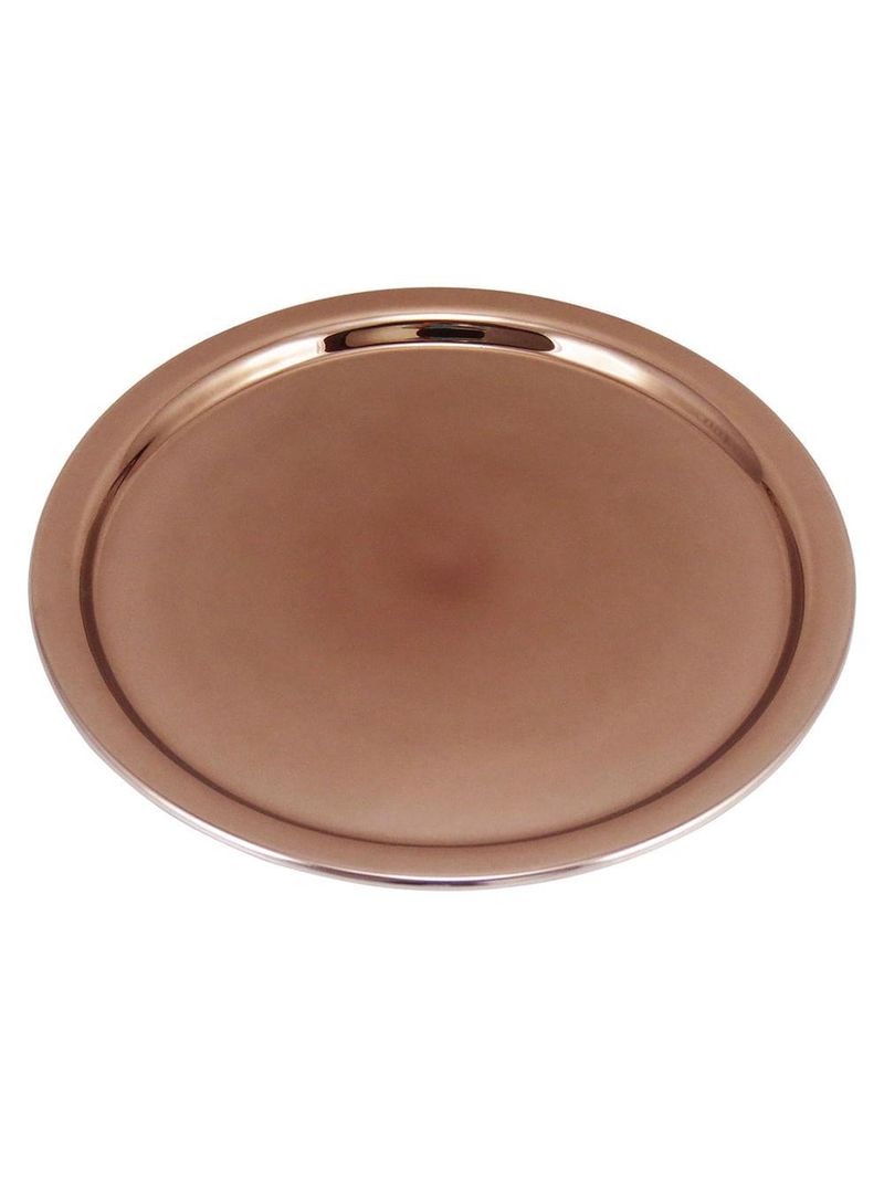 Bandeja vidro cobre melzi 2x26x26cm