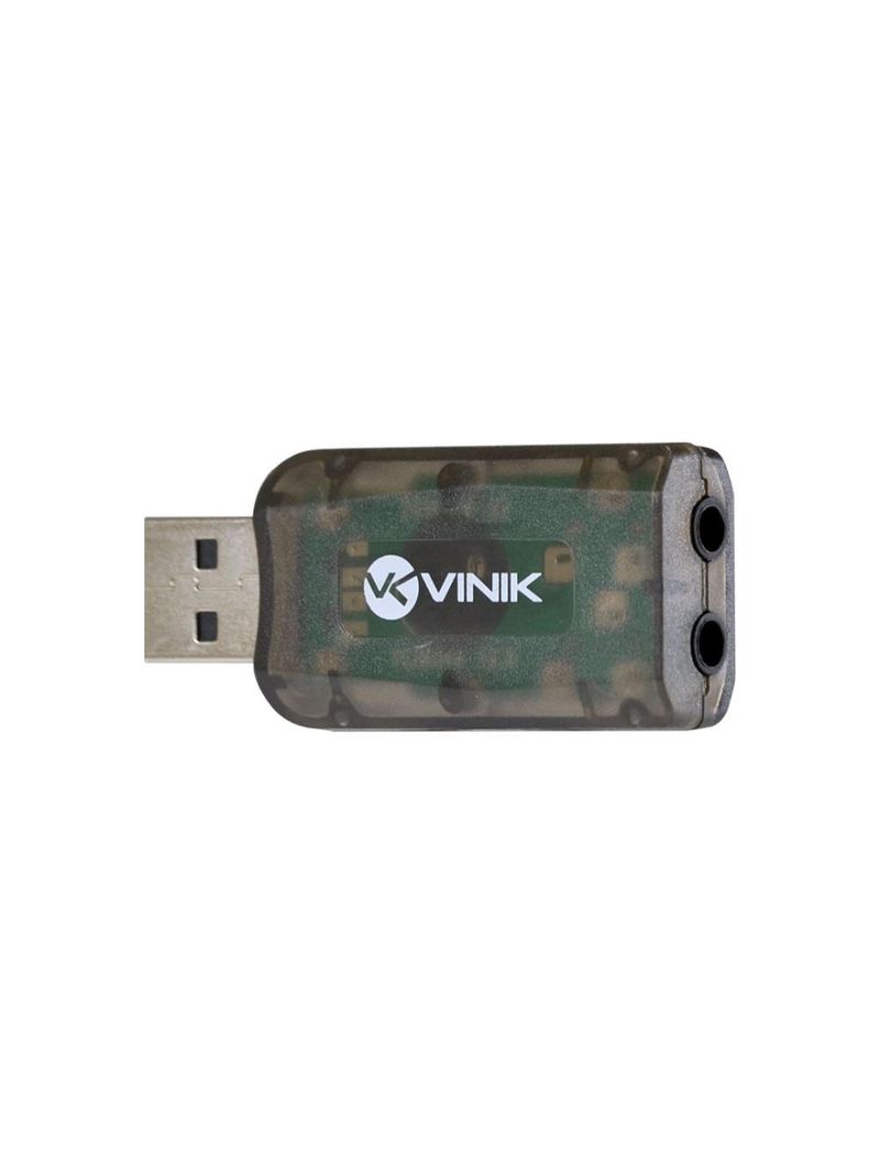 Adaptador placa de som usb 51 canais virtual vinik