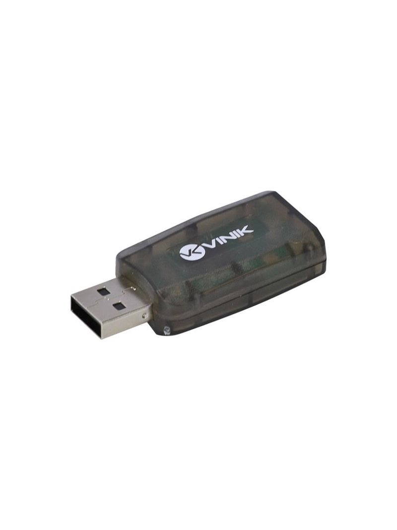 Adaptador placa de som usb 51 canais virtual vinik