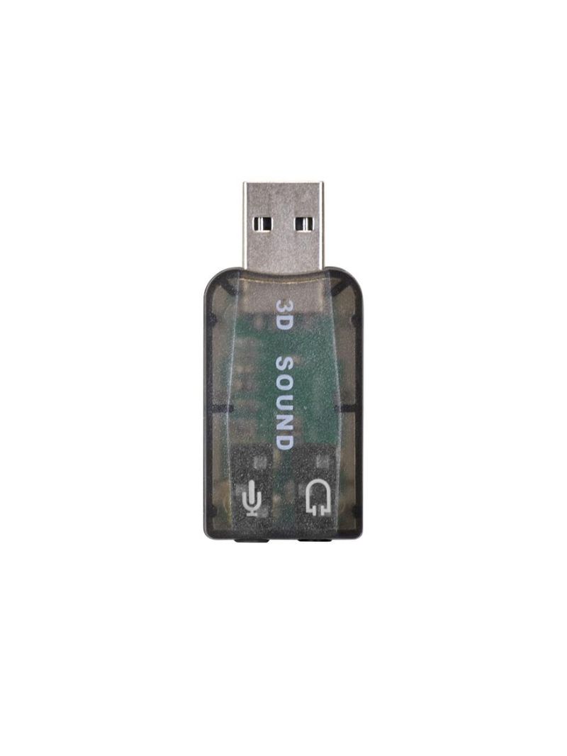 Adaptador placa de som usb 51 canais virtual vinik
