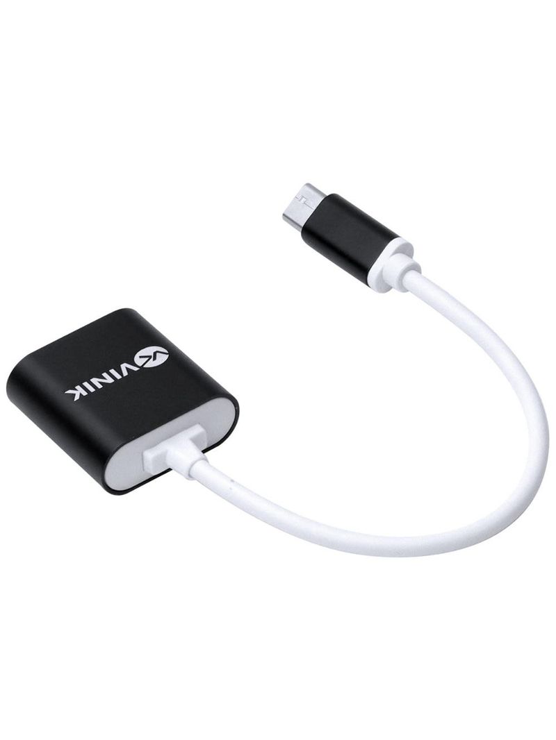 Adaptador p2 35mm fone microfone usb-c vinik