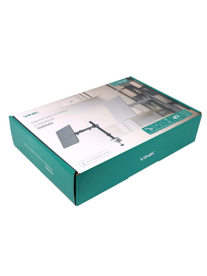 suporte articulado notebook 156" monitor 32" vinik