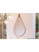 Espelho Quarto De Casal Gota 50x76cm Capuccino - Mgm