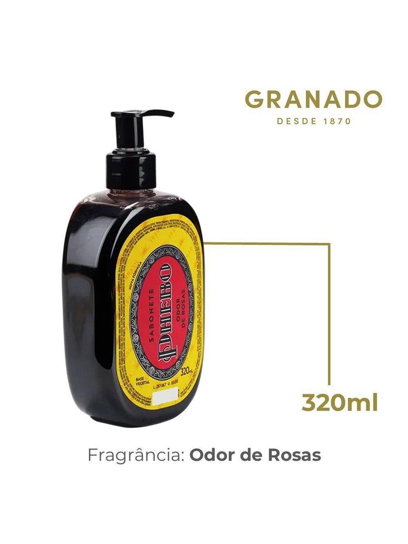 Sabonete Líquido Odor De Rosas Phebo Glicerina 320m