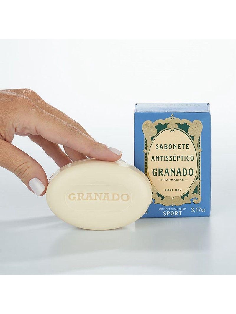 Sabonete Antisséptico Granado Em Barra 90g Sport Vegetal
