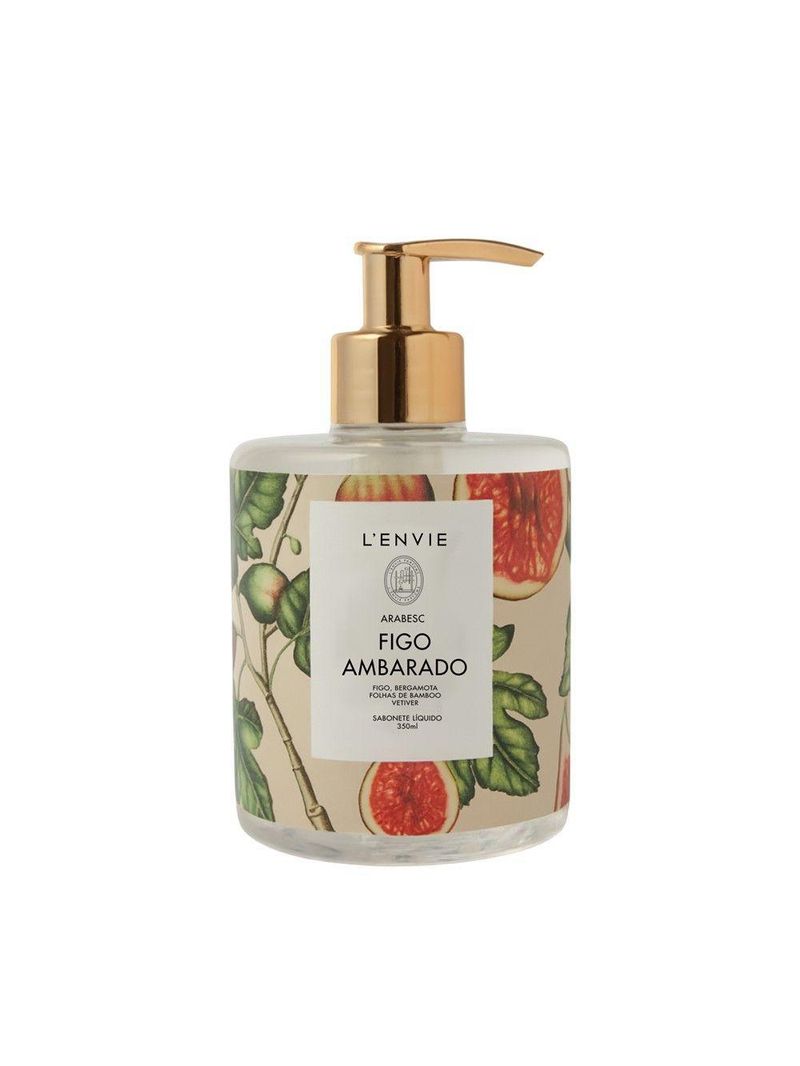 Sabonete Líquido Figo Ambarado Arabesc Frutal Lenvie 350ml