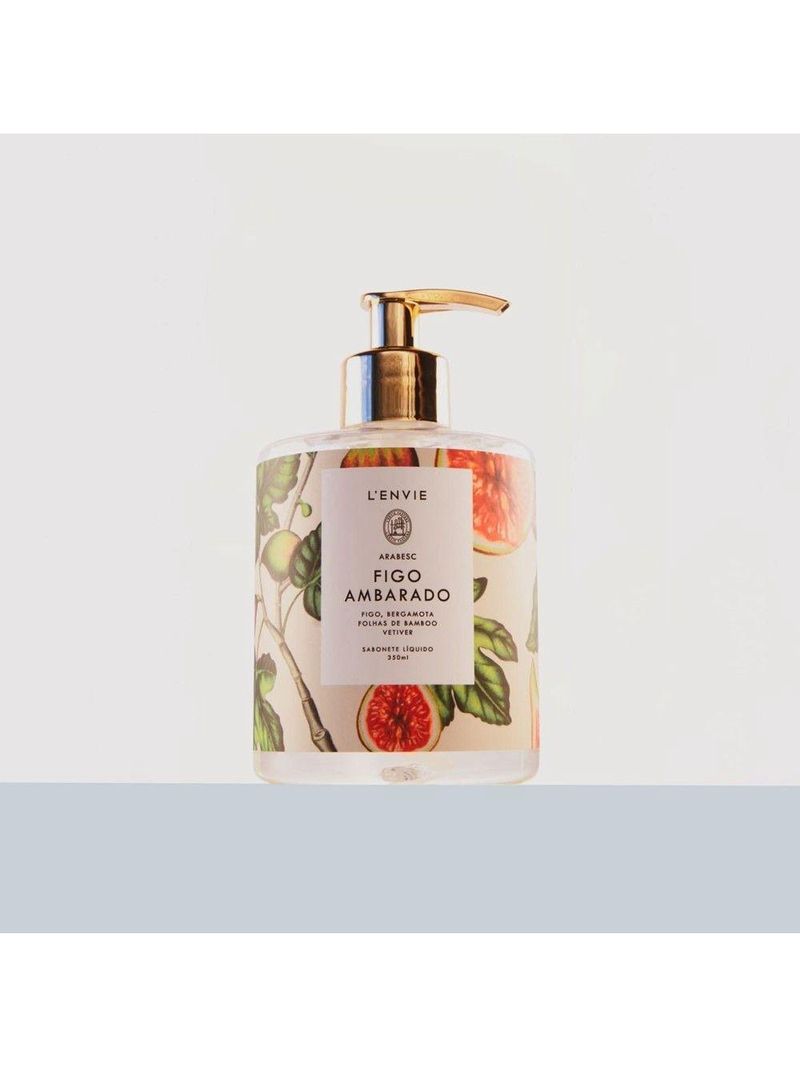 Sabonete Líquido Figo Ambarado Arabesc Frutal Lenvie 350ml
