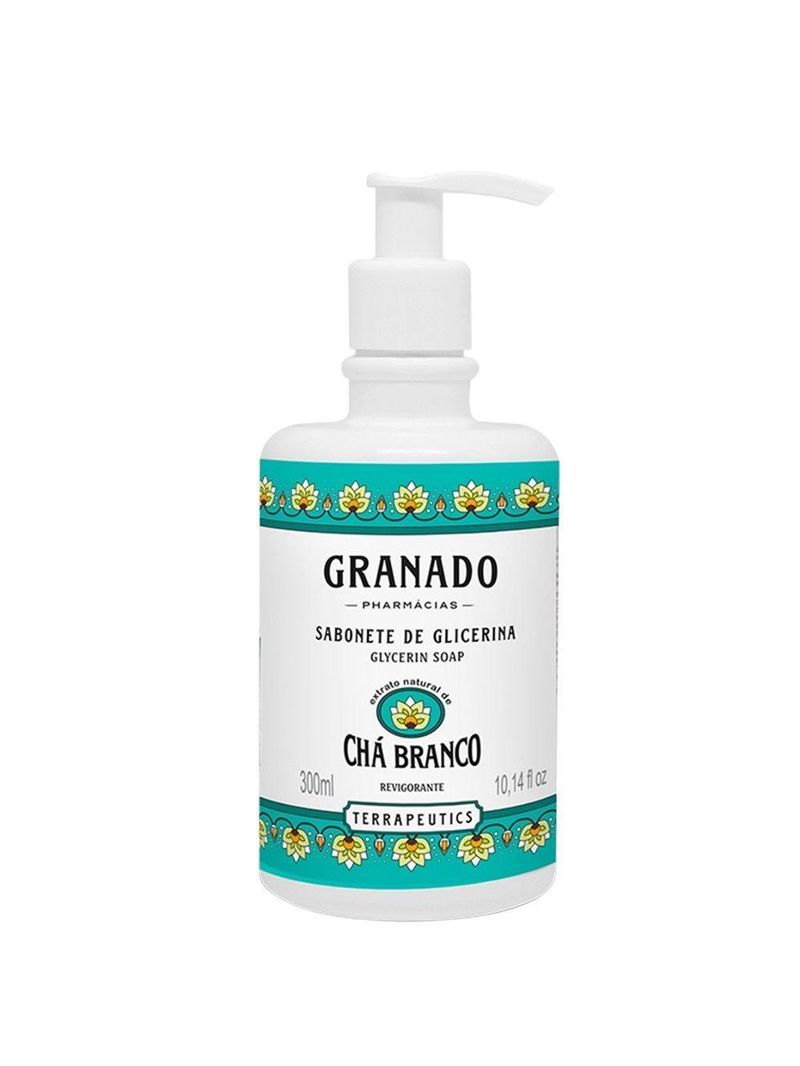 Sabonete Líquido Granado Chá Branco Mãos E Corpo Terrapeutics 300ml
