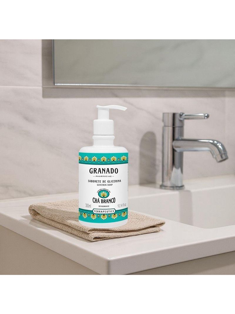 Sabonete Líquido Granado Chá Branco Mãos E Corpo Terrapeutics 300ml
