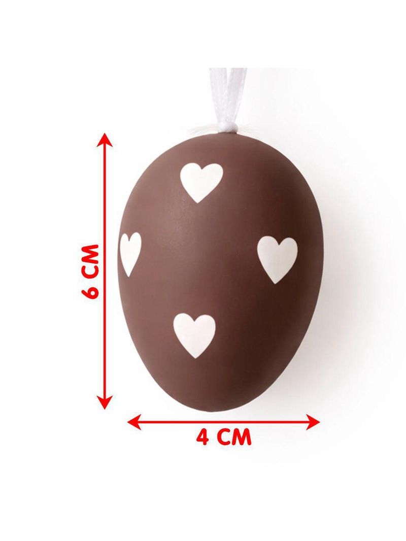 Pendente Decoração Ovinhos De Páscoa Coelho 6x4cm Kit 36pçs