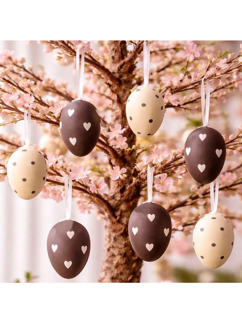 Pendente Decoração Ovinhos De Páscoa Coelho 6x4cm Kit 36pçs