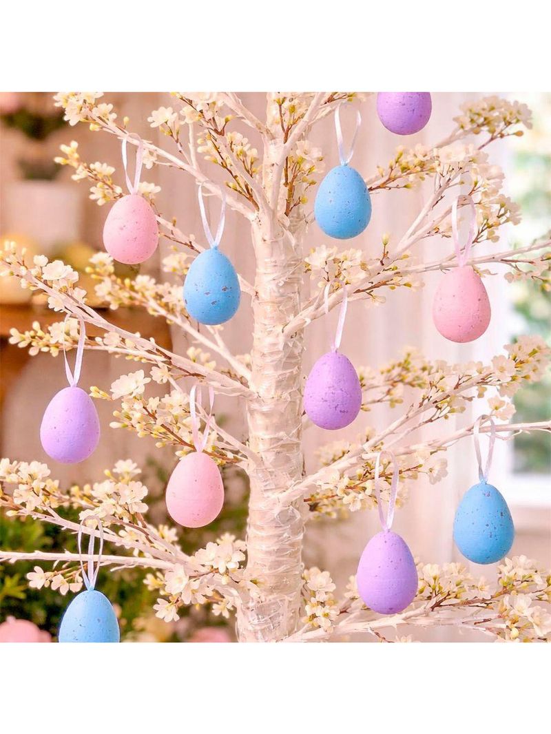 Pendente Ovinhos Coelho Decoração De Páscoa 5x3cm Kit 108pçs