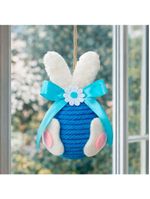 Pendente Ovinhos Coelho Enfeite Decorativo De Páscoa 13x8cm Azul