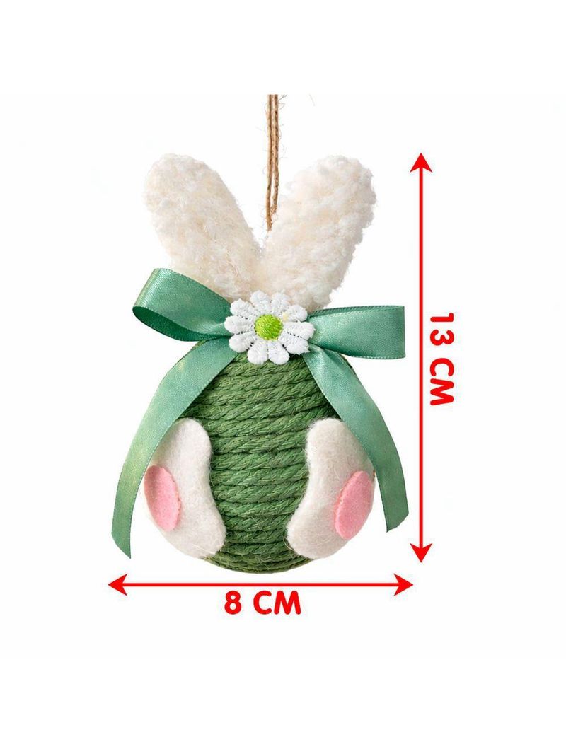 Pendente Ovinhos Coelho Enfeite Decorativo De Páscoa 13x8cm Azul