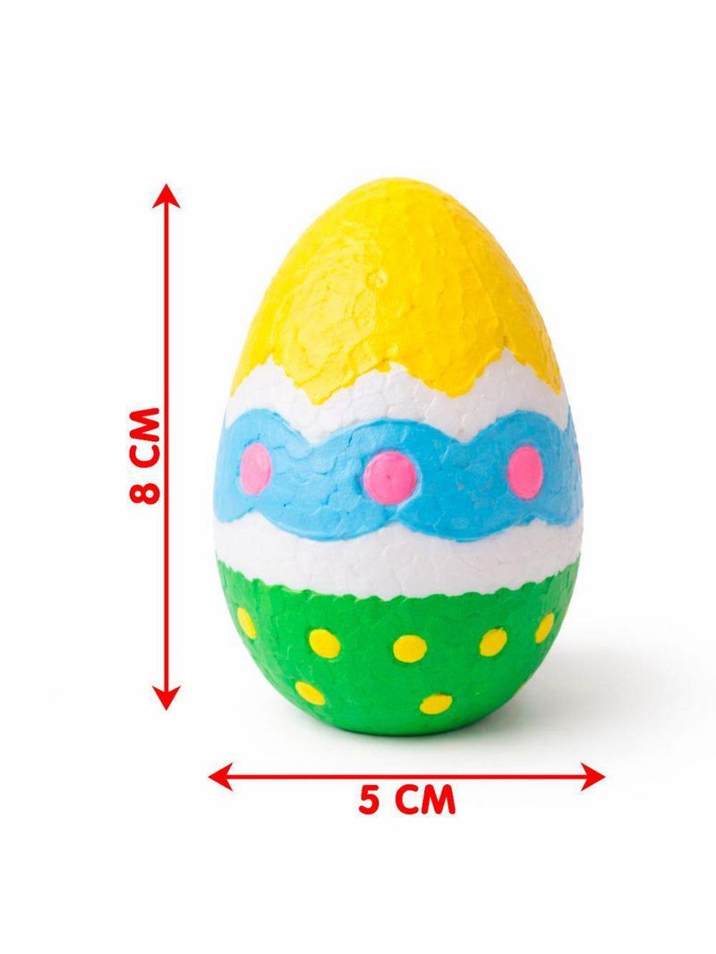 Ovos Coelhos Páscoa Para Pintar Colorir Com Pincel Kit 20pçs