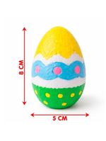 Ovos Coelhos Páscoa Para Colorir Pintar Com Pincel Kit 40pçs