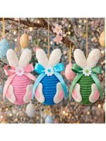 Pendente Ovinhos Coelho Decoração De Páscoa 13x8cm Kit 3pçs