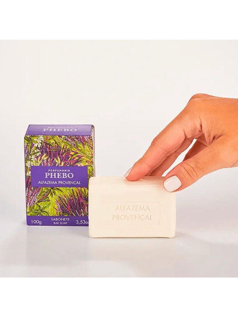 Kit 2 Sabonete Phebo Alfazema Provençal Em Barra Cremoso 100g