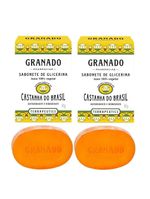 Kit 2 Sabonete Em Barra Castanha Do Brasil Glicerina Vegetal L Granado 90g