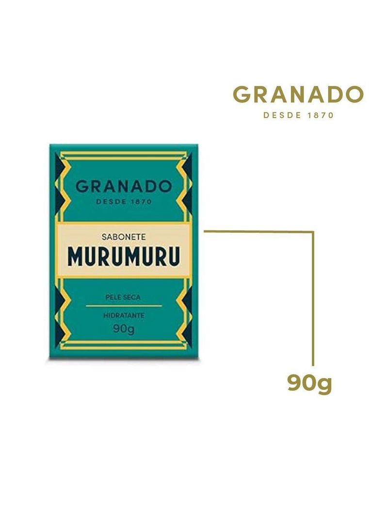 Kit 2 Sabonete Em Barra Murumuru Tratamento Pele Seca Hidratante Granado 90g