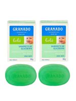 Kit 2 Sabonete Em Barra Para Bebê 90g Glicerina Erva Doce Natural Granado