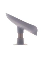 Kit 2 Saboneteira De Pia Com Ventosa E Drenagem Plástico Cinza Lyor