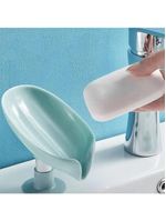 Kit 2 Saboneteira De Pia Com Ventosa E Drenagem Plástico Cinza Lyor