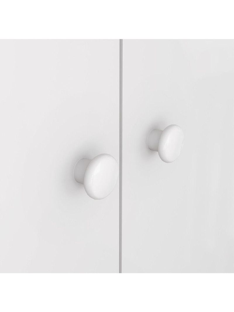 Guarda Roupa Infantil Magia 3 Portas 2 Gavetas Branco Com Jequitibá Hp