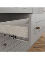 Guarda Roupa Infantil 4 Portas 4 Gavetas Americano Henn Cinza