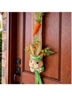Escapulário Decoração Cabeça Coelho Enfeite Porta Pascoa 2m