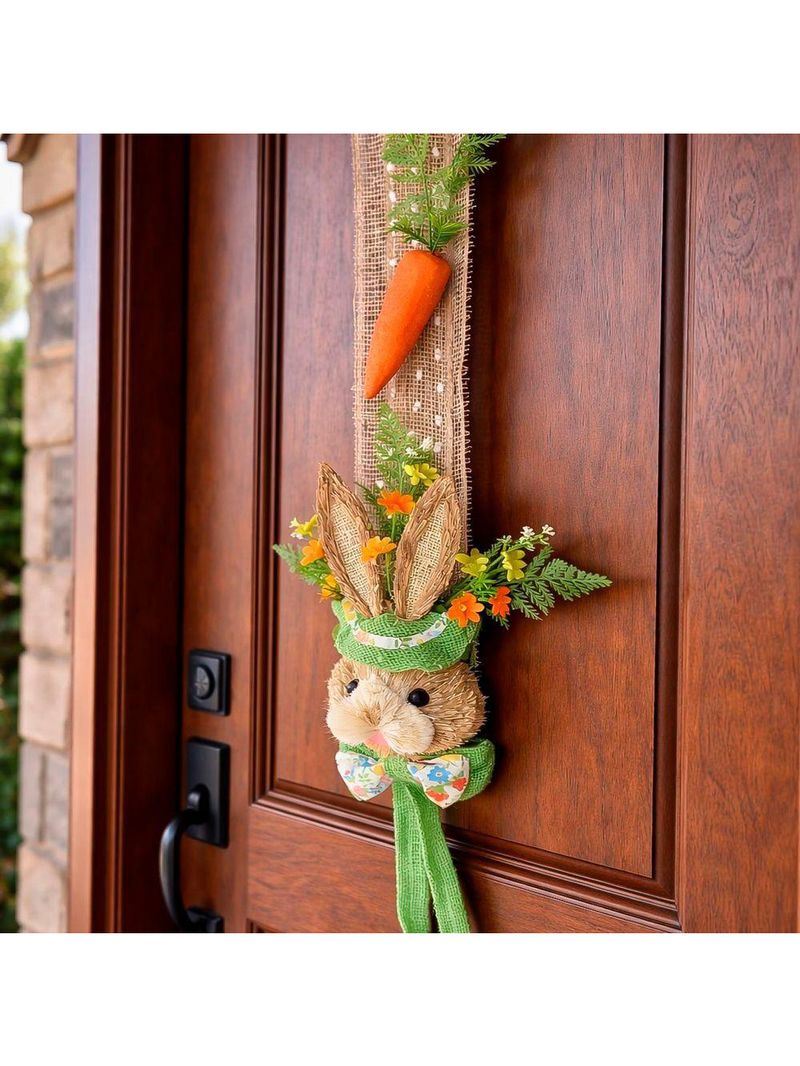 Escapulário Decoração Cabeça Coelho Enfeite Porta Pascoa 2m