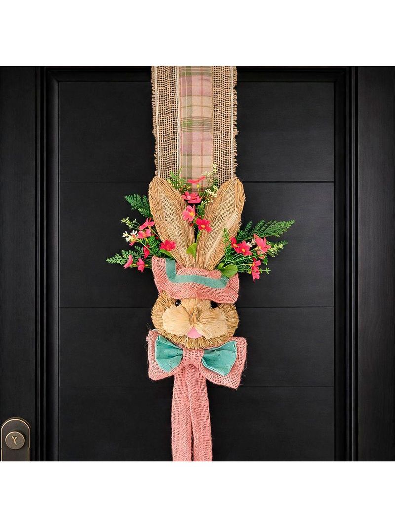 Escapulário Enfeite Cabeça Coelho Decoração Porta Pascoa 2m