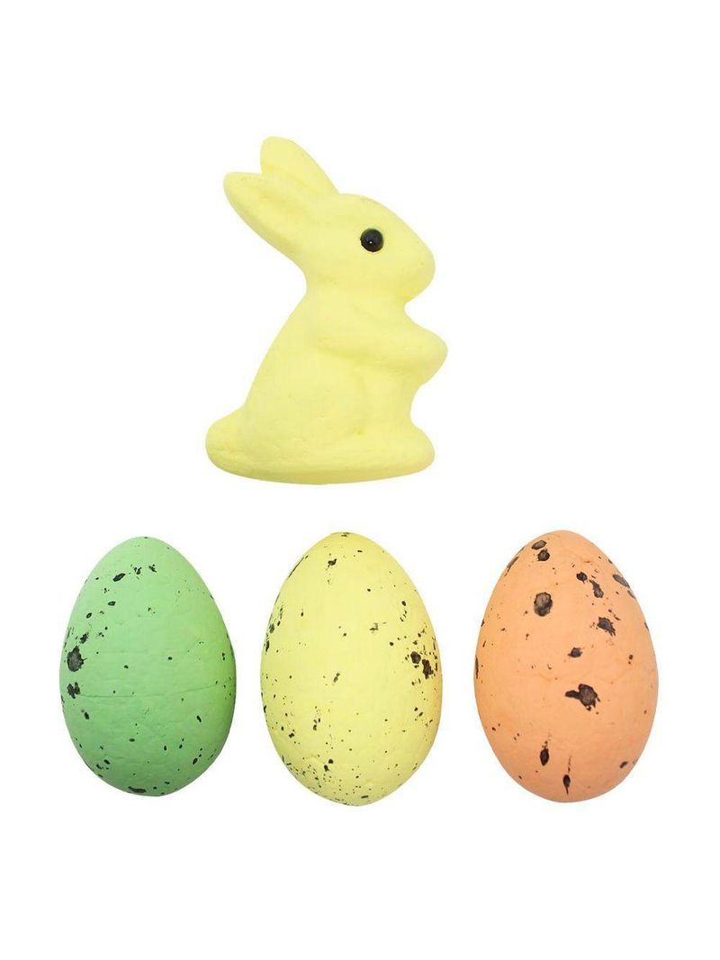 Enfeite Decorativo Páscoa Coelho Coelhinhos Ovos Kit 36pçs