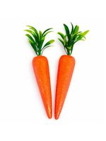 Enfeite Cenoura Cenourinhas Com Gliter Páscoa 20cm Kit 16pçs