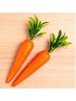 Enfeite Cenoura Cenourinhas Com Gliter Páscoa 20cm Kit 16pçs