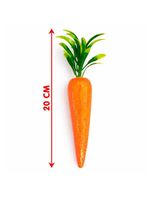 Enfeite Cenoura Cenourinhas Com Gliter Páscoa 20cm Kit 24pçs