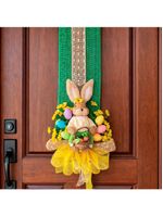 Decoração Páscoa Escapulário Porta Cesta Ovos Coelha 1,80m