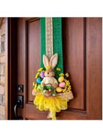 Decoração Páscoa Escapulário Porta Cesta Ovos Coelha 1,80m