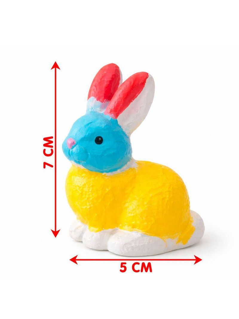 Coelho Páscoa Para Colorir Pintar Com Pincel Tinta Kit 80pçs