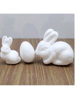 Coelhos Ovos Páscoa Para Colorir Com Tintas Pincel Kit 50pçs