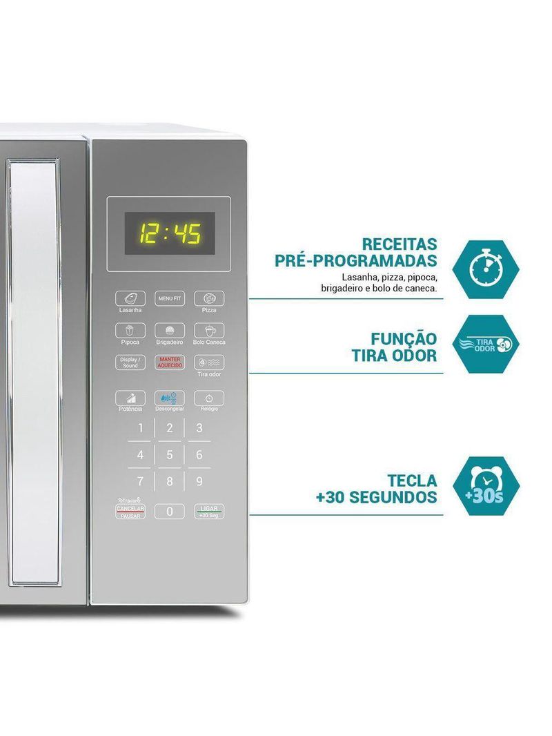 Micro-ondas 33L Philco Limpa Fácil PMO38E 1400W 110V