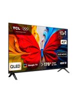 TV TCL 43 Polegadas 43S5K QLED Smart Full HD Google Tv Preto Bivolt