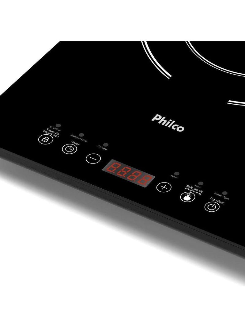 Cooktop de Indução Philco Portátil 1 Queimador PCT10A 220V