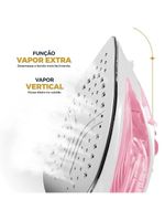 Ferro De Passar A Vapor Britânia Rosa Vapor Extra BFVE01A 110V