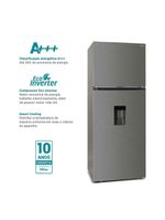 Geladeira 413L Philco Eco Inverter Duplex Inox PRF501TI 110V