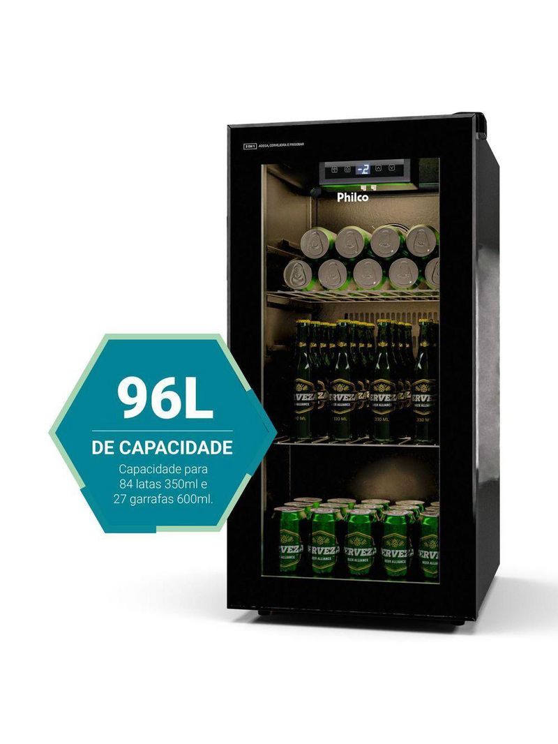 Cervejeira Philco 96L 3 Em 1 PCV09A 220V