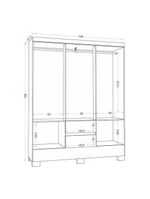 Guarda-Roupa Casal Coimbra 2005138 Atacama Off White – Aramóveis