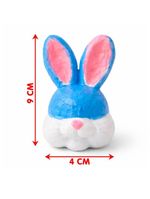 Cabeça Coelho Páscoa Para Pintar Colorir Com Pincel Kit 36pç