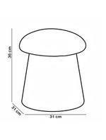 Puff Orgânico Decorativo Quarto Infantil Aslam D02 Linho Verde Claro C-47 - Lyam Decor