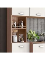 Cozinha compacta suspensa poliman mila com 7 portas, 1 prateleira e 1 gaveta - 180cm de largura